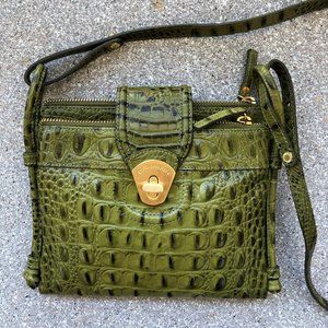 BRAHMIN OLIVE GREEN SMALL BAG